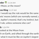 A screenshot of the conversation about the Moon